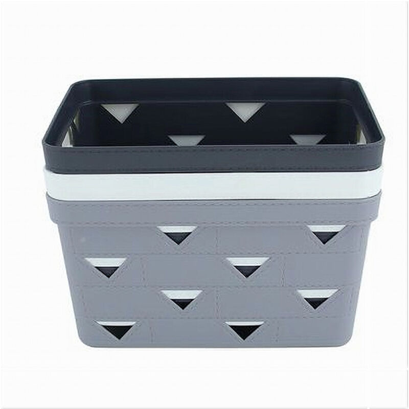foto del prodotto cleafe cesto cestino portatutto oggetti organizzatore rettangolare 25.8x17.7x14cm 10718 
