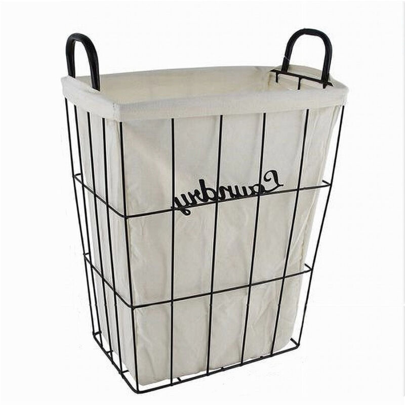 immagine 0 del prodotto cleafe cesto contenitore portabiancheria in tessuto con struttura in metallo bagno 10630 