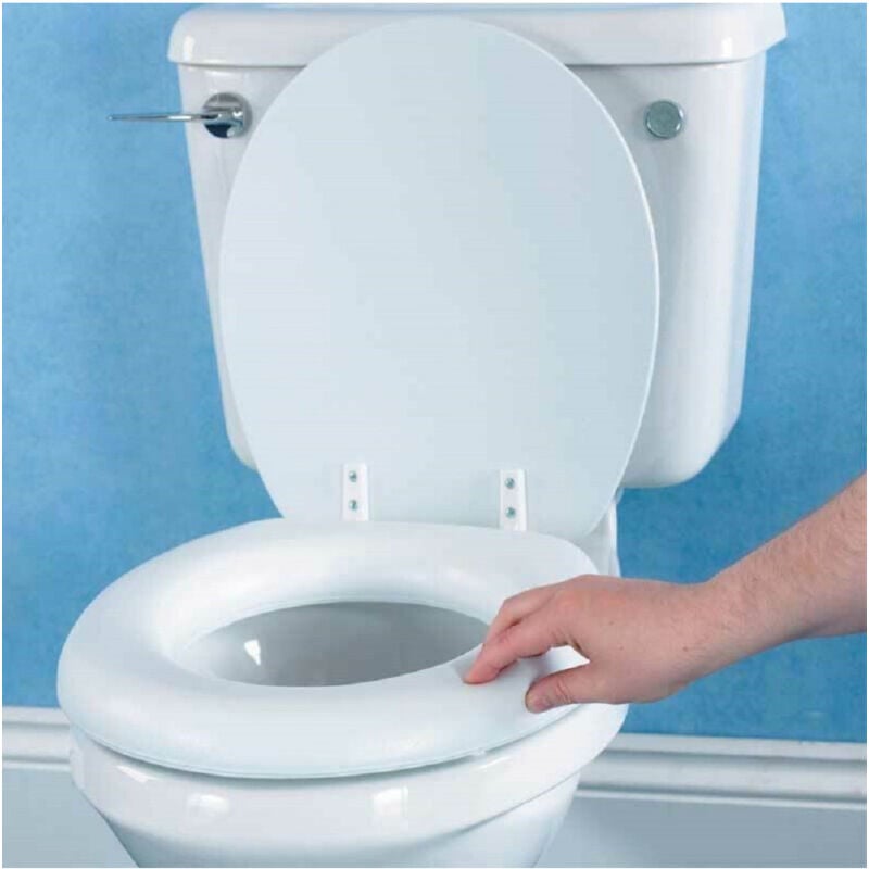 foto del prodotto cleafe copriwater sedile wc copri sedile morbido soft misura universale colore bianco 