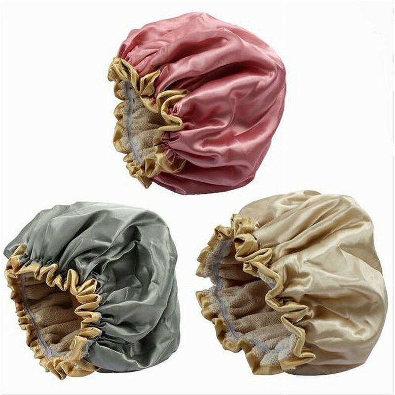 foto del prodotto cleafe cuffia per doccia bagno elastico bordino colorato lucido protegge capelli 79524 