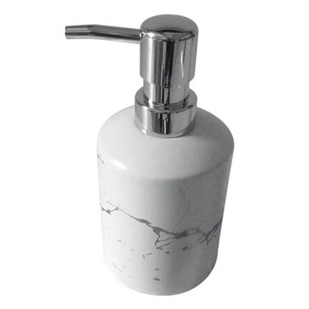 foto del prodotto cleafe dispenser per sapone liquido accessori bagno dosatore arredo effetto marmo 59888 