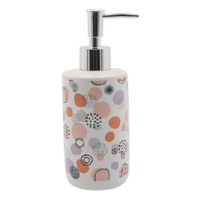 foto del prodotto cleafe dispenser porta sapone liquido sfere astratte multicolore per arredo bagno 87077 