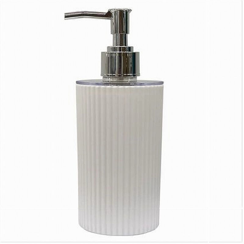 foto del prodotto cleafe dispenser sapone liquido lavandino bianco rigato accessorio arredo bagno 79161 