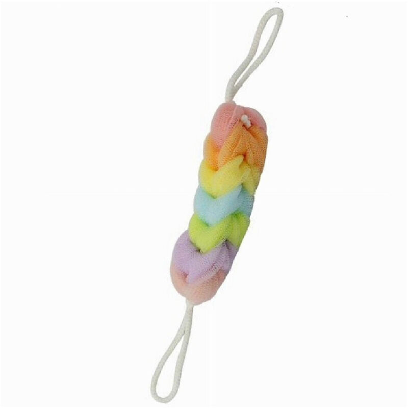 foto del prodotto cleafe fascia lavaschiena spugna rete esfoliante bagno doccia a treccia scrubber 79307 