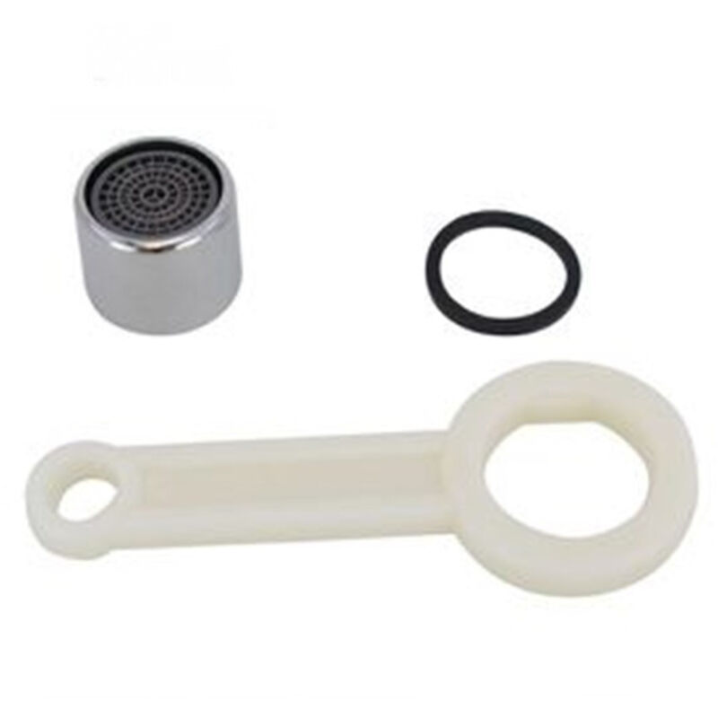 foto del prodotto cleafe kit 9pz aeratore per rubinetto f22 in abs 22mm chiave serraggio guarnizioni 59032 