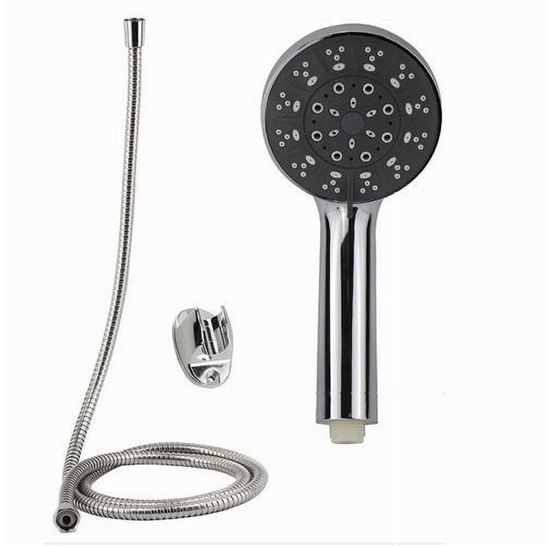 foto del prodotto cleafe kit bagno doccetta doccino soffione doccia con laccio 1,8 metri staffa 69065 
