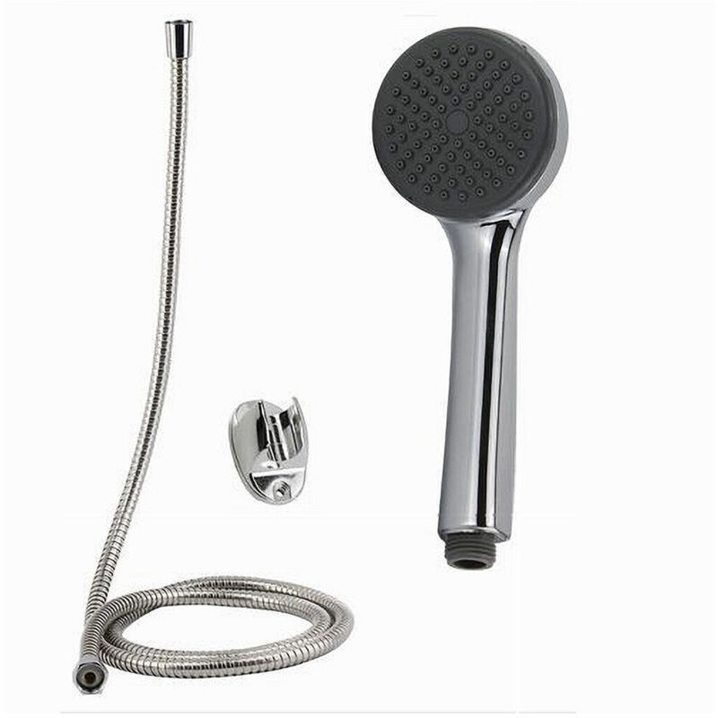 foto del prodotto cleafe kit bagno doccetta tonda doccino soffione doccia con laccio 1,8 mt staffa 69102 