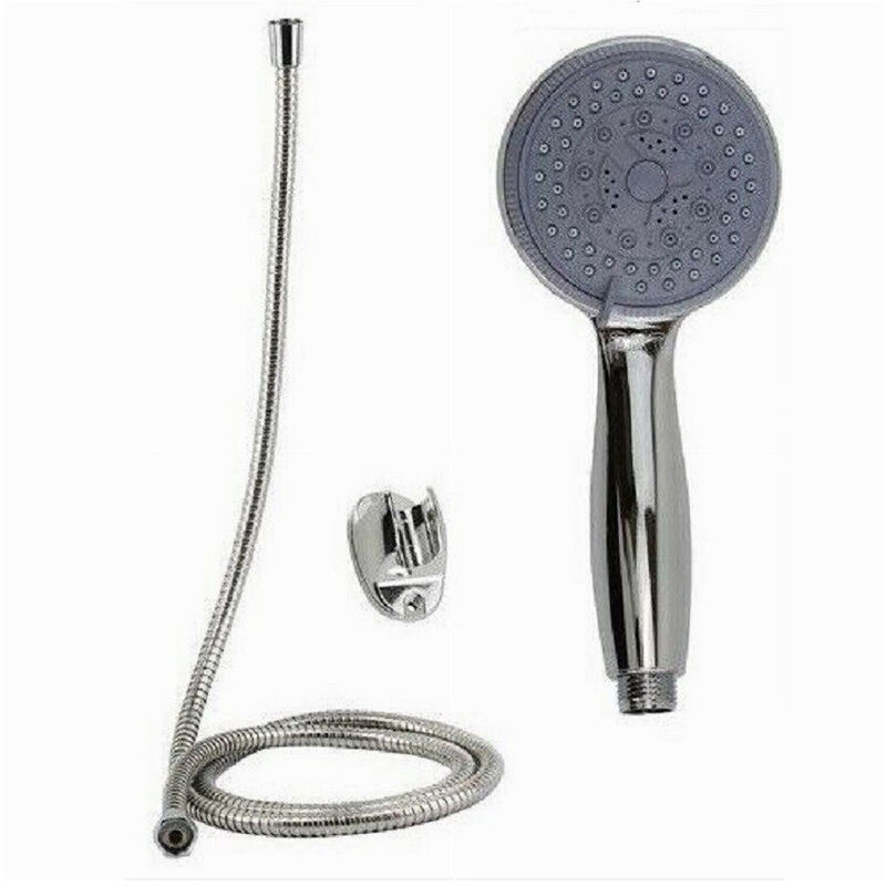 foto del prodotto cleafe kit doccetta doccino bagno tondo soffione doccia con laccio 1,8 mt staffa 69100 