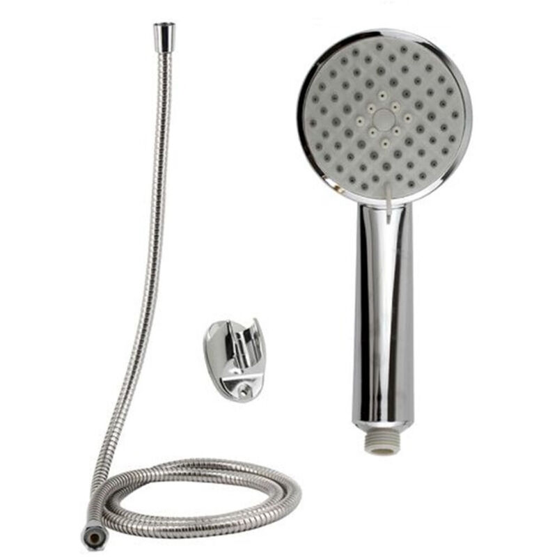 foto del prodotto cleafe - kit doccetta doccino soffione doccia bagno con laccio 1,8 metri staffa 69067 -