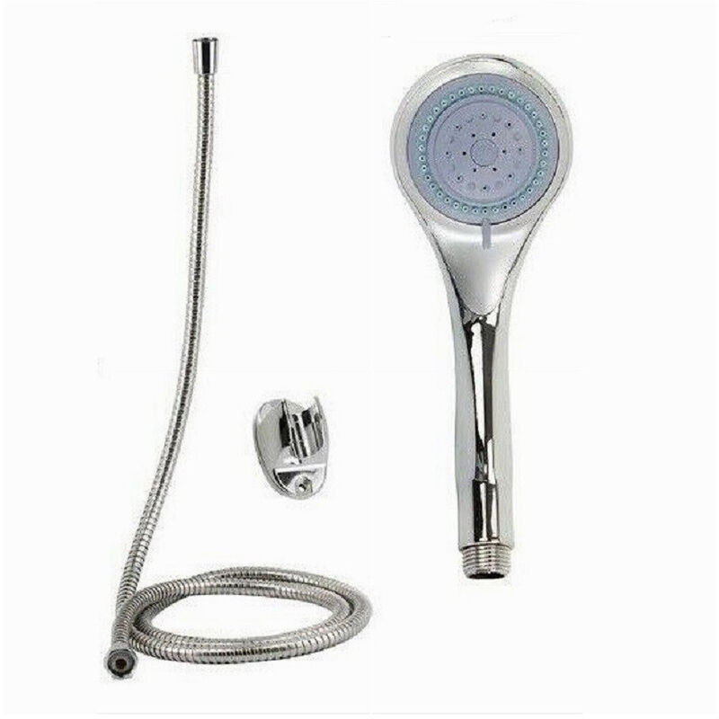 foto del prodotto cleafe kit doccetta rotonda doccino soffione doccia con laccio 1,8mt staffa bagno 59177 