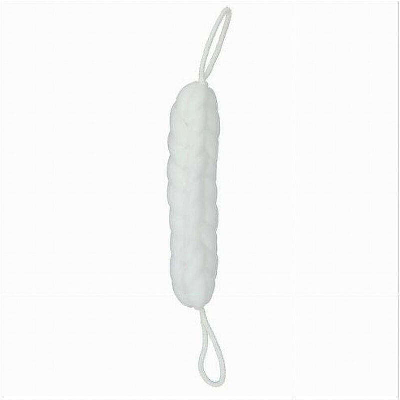 foto del prodotto cleafe lavaschiena spugna rete esfoliante bagno doccia a treccia scrubber 79588 bianco 