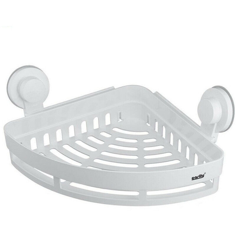 foto del prodotto cleafe - mensola con ventosa angolare da bagno per doccia portasapone shampoo scaffale -