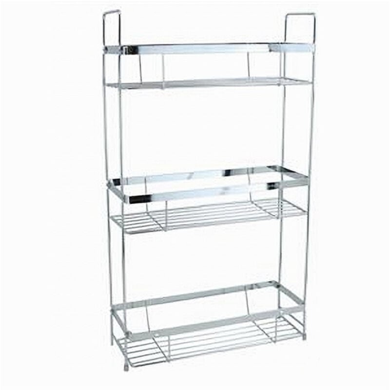 foto del prodotto cleafe mensola per doccia bagno rettangolare 3 ripiani porta oggetti 30,5x12x53cm 79302 