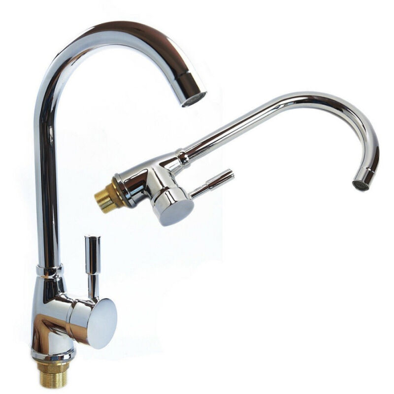 foto del prodotto cleafe miscelatore rubinetto monocomando lavabo lavello bagno cucina cromato v6 
