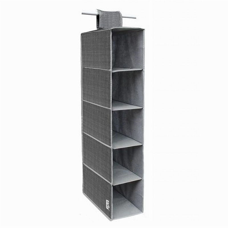 foto del prodotto cleafe organizer armadio portatutto appendibile scarpe borse 5 ripiani 15x30x70cm 69704 
