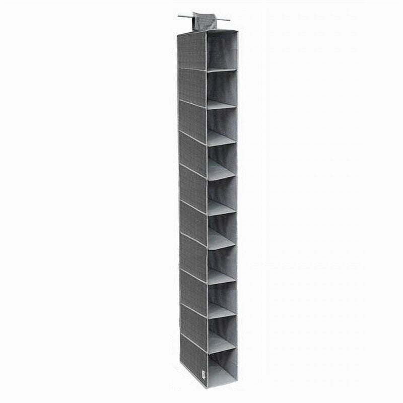 foto del prodotto cleafe - organizer armadio portatutto pensile scarpe borse 10 ripiani 15x30x120 cm 69705 -