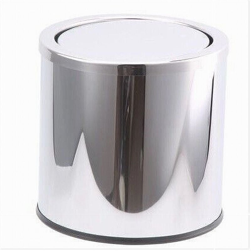 foto del prodotto cleafe pattumiera acciaio 5 litri bidone cestino spazzatura coperchio basculante 87463 