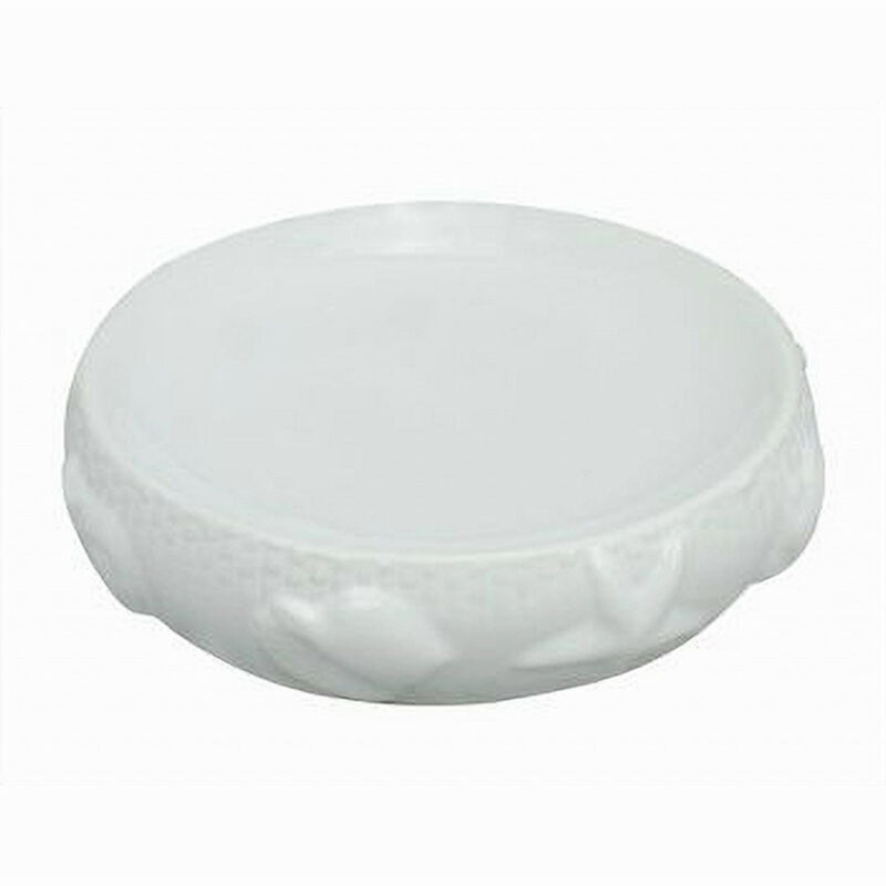 foto del prodotto cleafe piatto piattino porta sapone arredo per bagno bianca decorata stile marino 79283 
