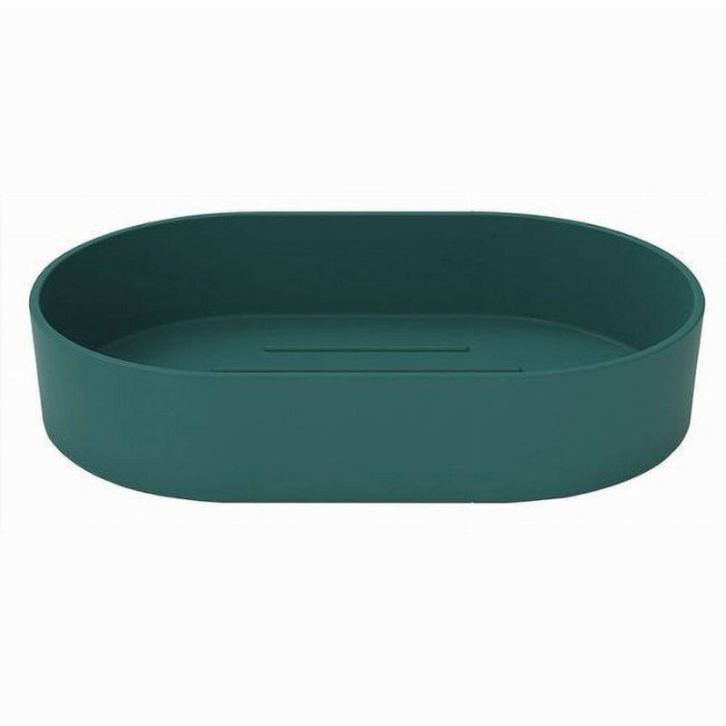 foto del prodotto cleafe porta sapone saponetta da bagno in plastica accessorio arredo colore verde 69980 
