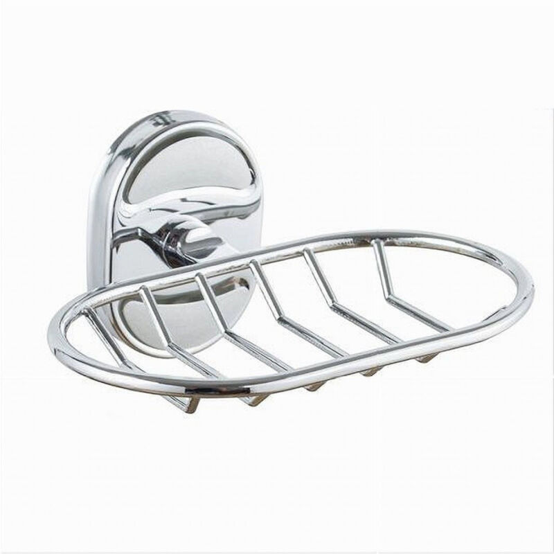 foto del prodotto cleafe porta sapone saponetta mensola cromata fissaggio a parete accessorio bagno 52010 