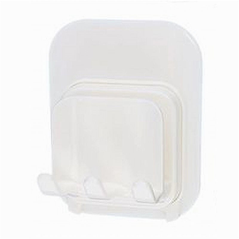 foto del prodotto cleafe porta spazzolini adesivo doppi ganci multiuso supporto per bagno a parete 87360 