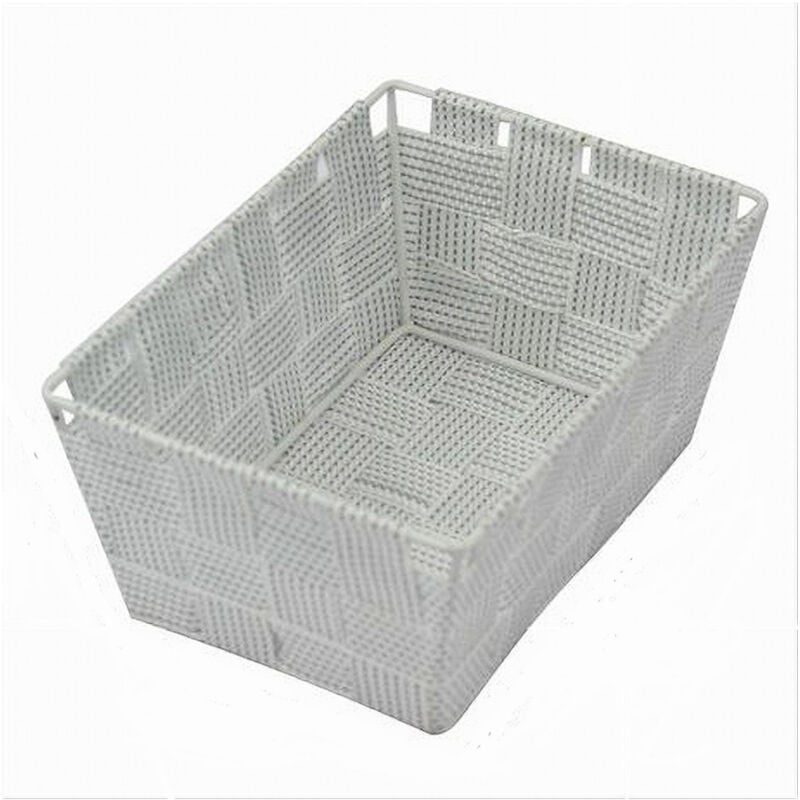 immagine 0 del prodotto cleafe portaoggetti organizer bagno camera cucina tessuto grigio chiaro 19x14x9cm 79006 