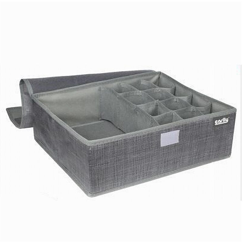 foto del prodotto cleafe portaoggetti tessuto organizer contenitore biancheria 13 posti 35x25x11cm 69721 