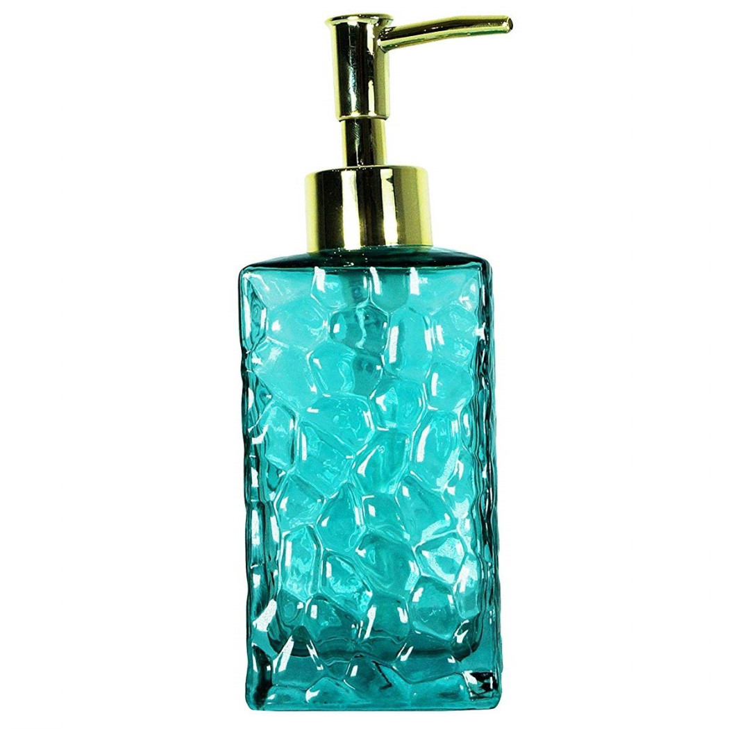 foto del prodotto cleafe portasapone porta sapone rettangolare cristallo verde acqua 10359 sapone 