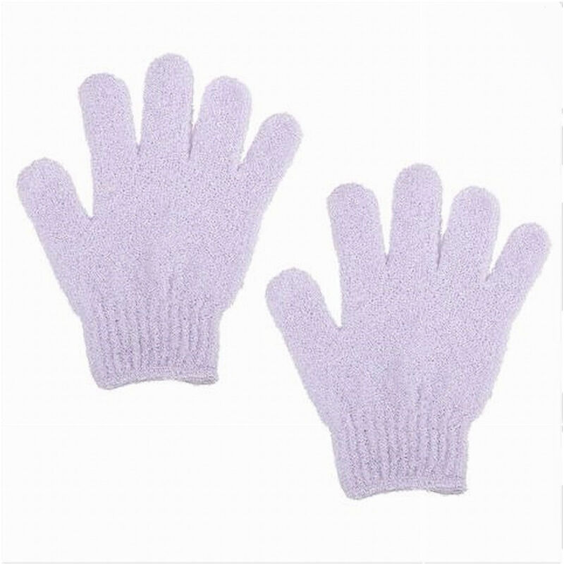 foto del prodotto cleafe set 2 pezzi guanti di crine per doccia bagno esfoliante pelle corpo bianco 79720 
