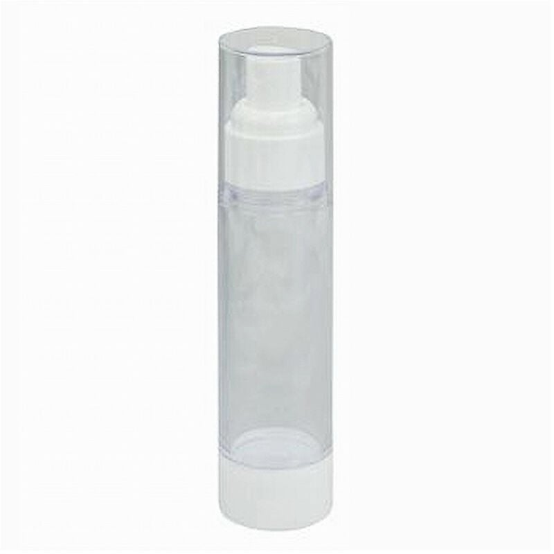 foto del prodotto cleafe - set 2pz bottiglia da viaggio vuota flacone per pompa airless a spray 50 ml 79405 -