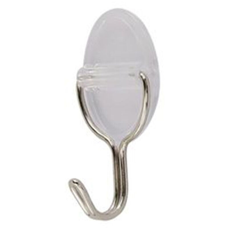 foto del prodotto cleafe set 3pz ganci appendini adesivi parete casa cucina bagno attaccapanni ovale 87010 