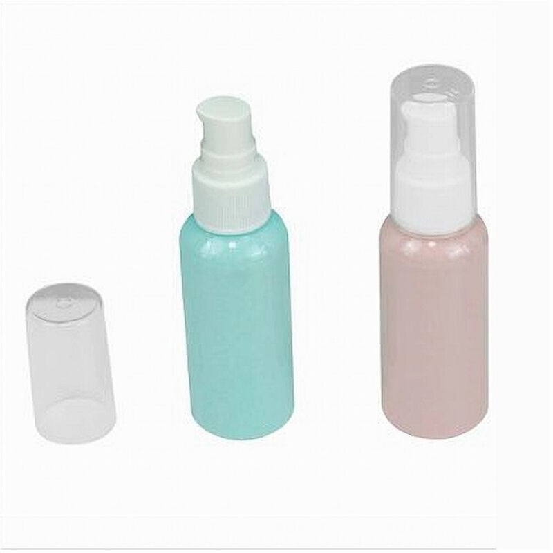 foto del prodotto cleafe set 4pz bottiglia viaggi vuota 100ml dispenser a pompa per crema cosmetici 79381 