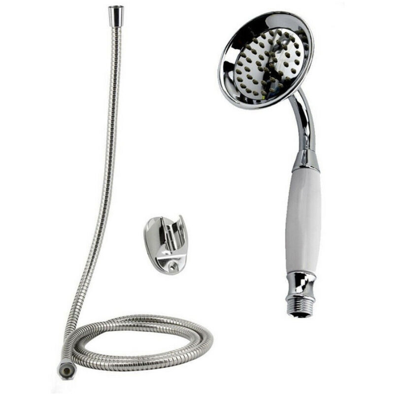 foto del prodotto cleafe soffione doccia a telefono con tubo flessibile da 180 cm filtro supporto a muro 