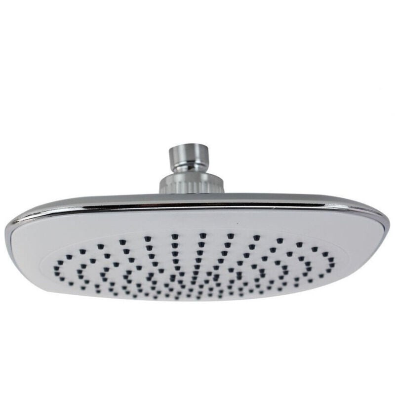 foto del prodotto cleafe soffione doccia bagno quadrato 20x20cm abs effetto pioggia 52213 filtro anticalcare 