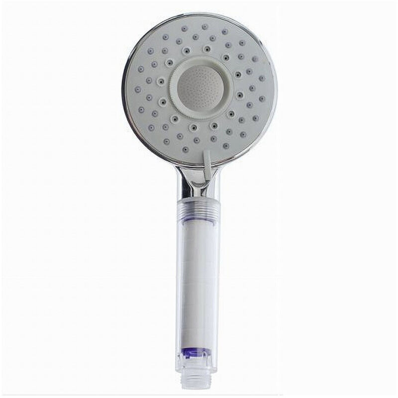 foto del prodotto cleafe - soffione doccia doccetta multigetto rotondo moderno 10.5x25.5 cm massaggio 79698 -