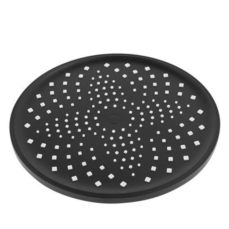 foto del prodotto cleafe soffione doccia tondo nero 22.5cm in abs bagno miscelatore filtro anticalcare 87131 