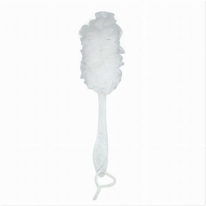 foto del prodotto cleafe spazzola lavaschiena esfoliante bagno doccia spugna manico scrubber bianco 79600 