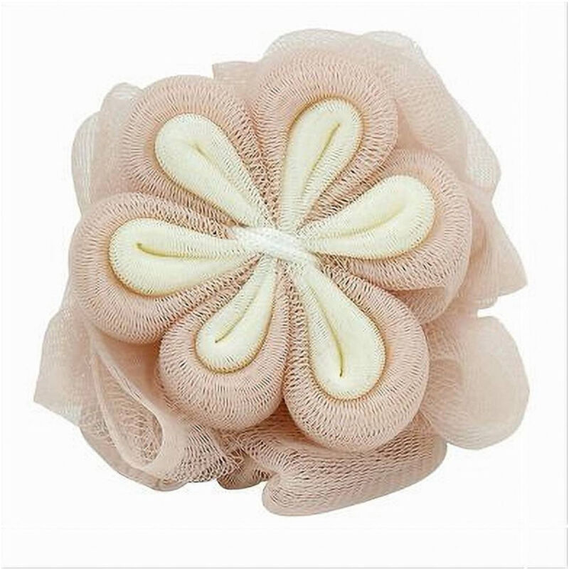 foto del prodotto cleafe spugna a rete bagno per doccia con fiore morbida esfoliante scrubber rosa 79583 