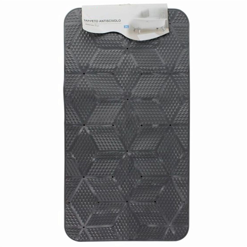 foto del prodotto cleafe tappeto in pvc antiscivolo vasca da bagno doccia 70x37cm effetto geometrico 59621 