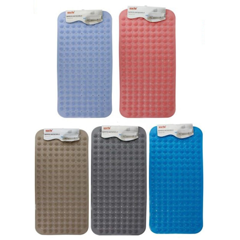 foto del prodotto cleafe tappeto tappetino in pvc antiscivolo per vasca da bagno doccia 76.5x37.5cm 59625 