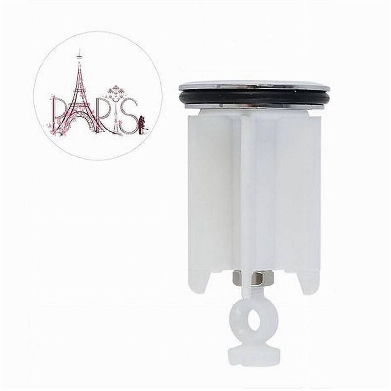 foto del prodotto cleafe tappo lavandino bagno lavabo bidet universale 40mm motivo con scritta paris 87276 