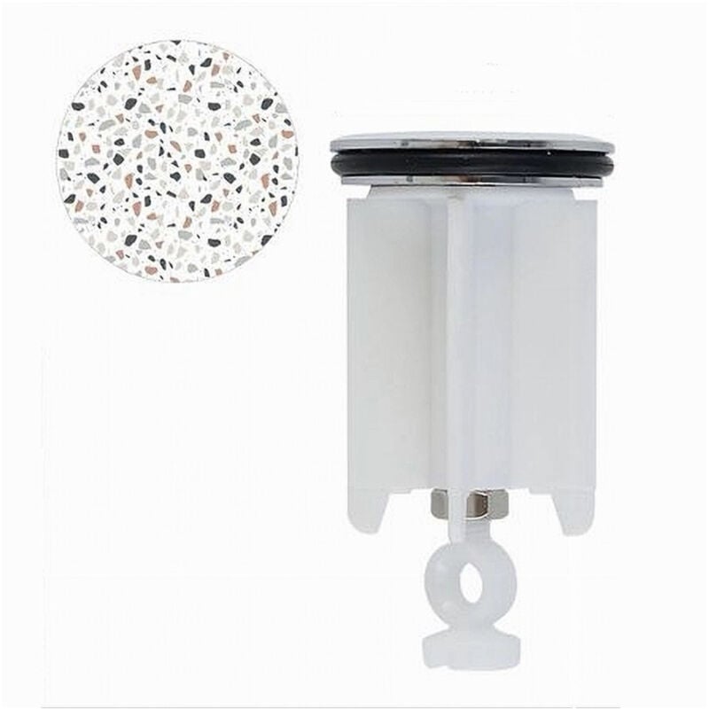 foto del prodotto cleafe tappo lavandino bagno lavabo universale 40 mm motivo graniglia multicolore 87275 