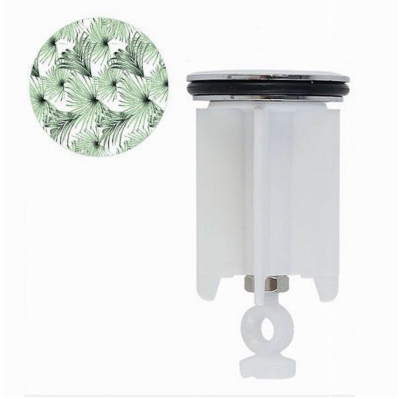 foto del prodotto cleafe tappo per lavandino bagno lavabo bidet universale 40mm con motivo tropicale 87280 