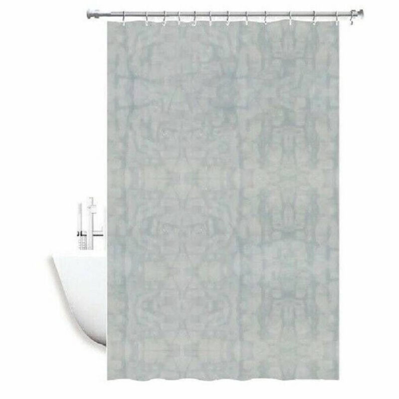 foto del prodotto cleafe - tenda doccia antimuffa impermeabile 180 x 240cm con anelli bagno bianca 2d 52132 -