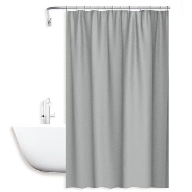foto del prodotto cleafe tenda doccia antimuffa impermeabile 180x200cm con anelli bagno grigio chiaro 69850 