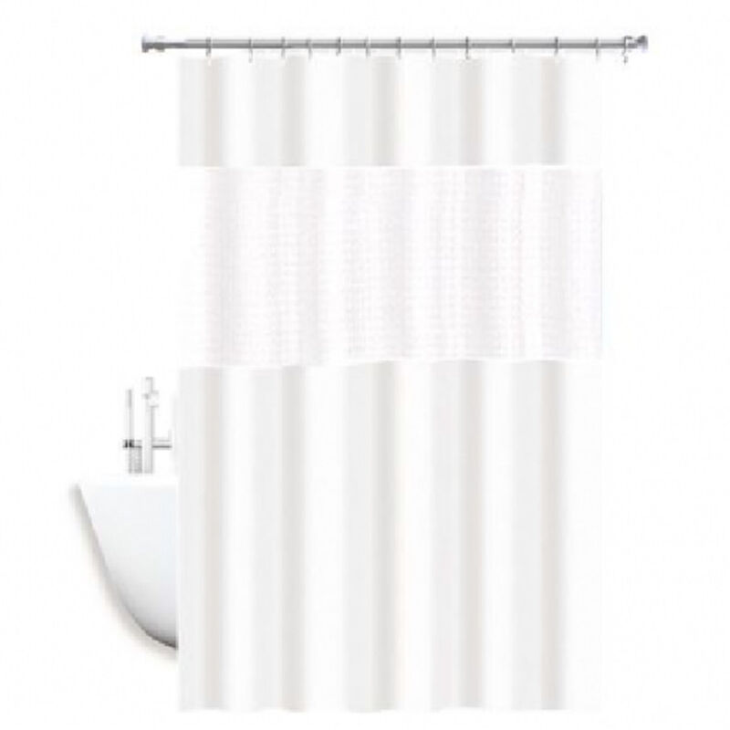 foto del prodotto cleafe - tenda doccia vasca impermeabile antimuffa in eva bianco giuntura 180x240cm 52135 -