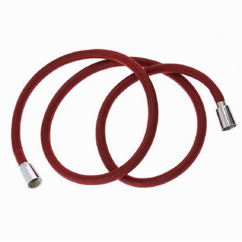 foto del prodotto cleafe tubo doccia flessibile 1.5 mt rosso 150 cm laccio bagno per doccetta box 87281 