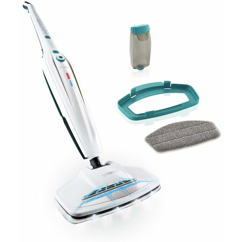 foto del prodotto cleantenso pulitore vapore anti batteri, vaporetto con tempo brevissimo di riscaldamento, scopa a vapore con regolazione del vapore continua