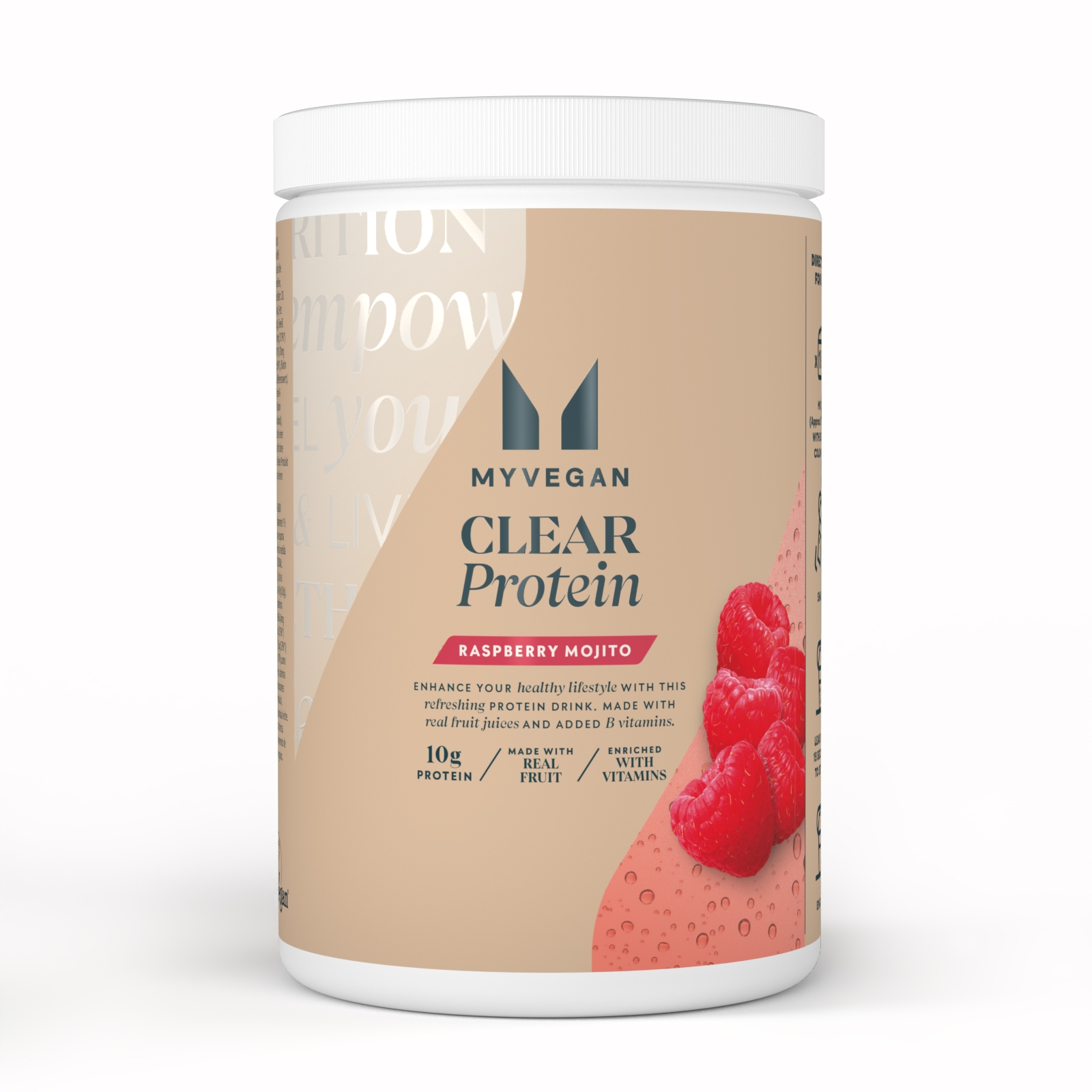 foto del prodotto clear vegan protein 40porzioni mojito al lampone