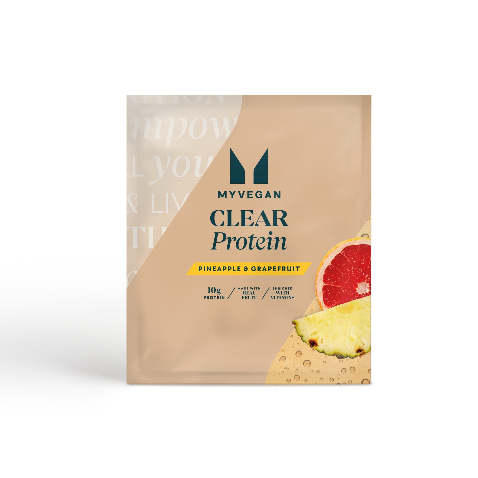 foto del prodotto clear vegan protein campione 16g pineapple grapefruit